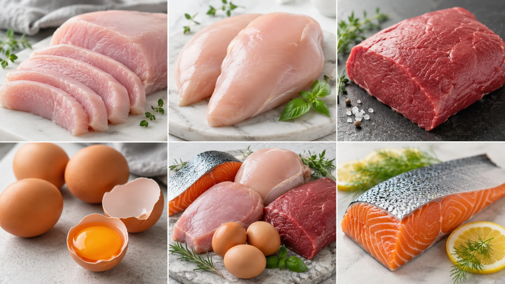 Fonti di proteine magre — pasto sano
